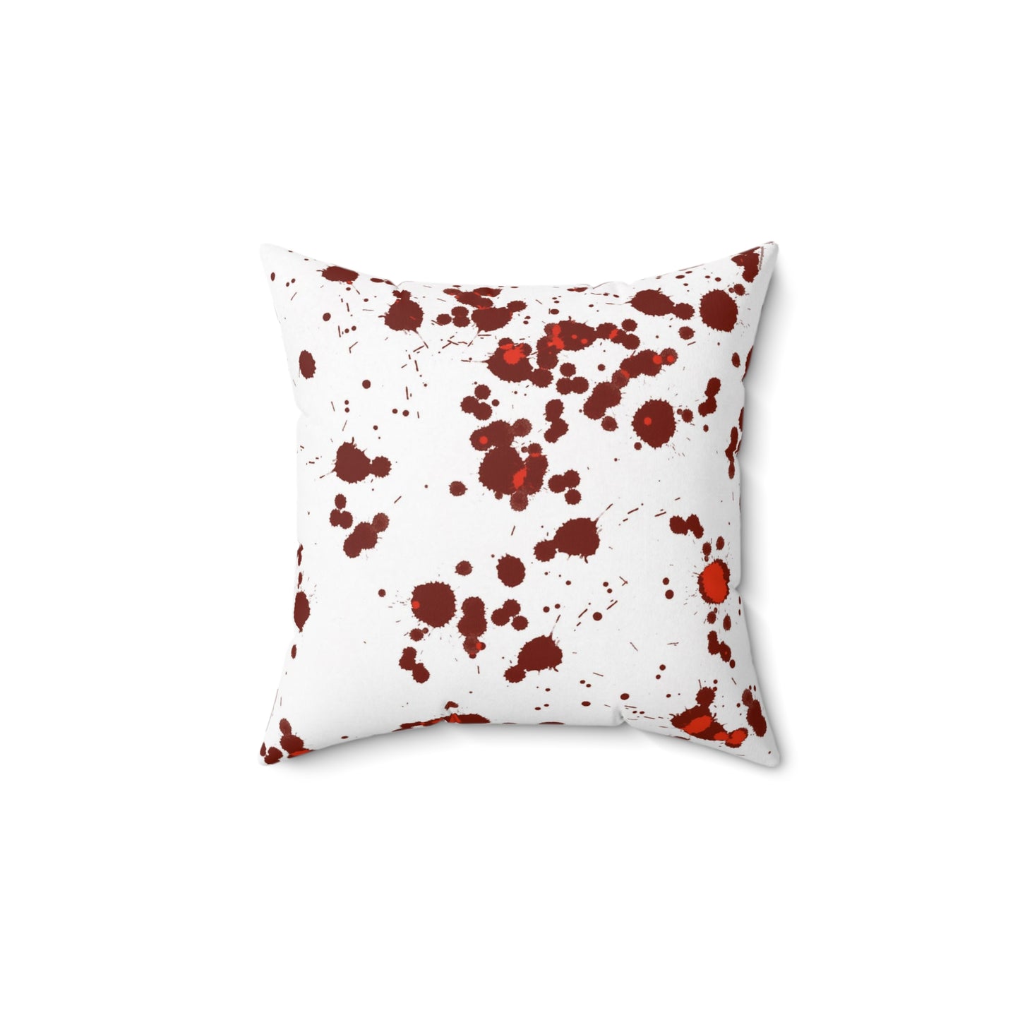 Blood Splatter True Crime Polyester Square Pillow