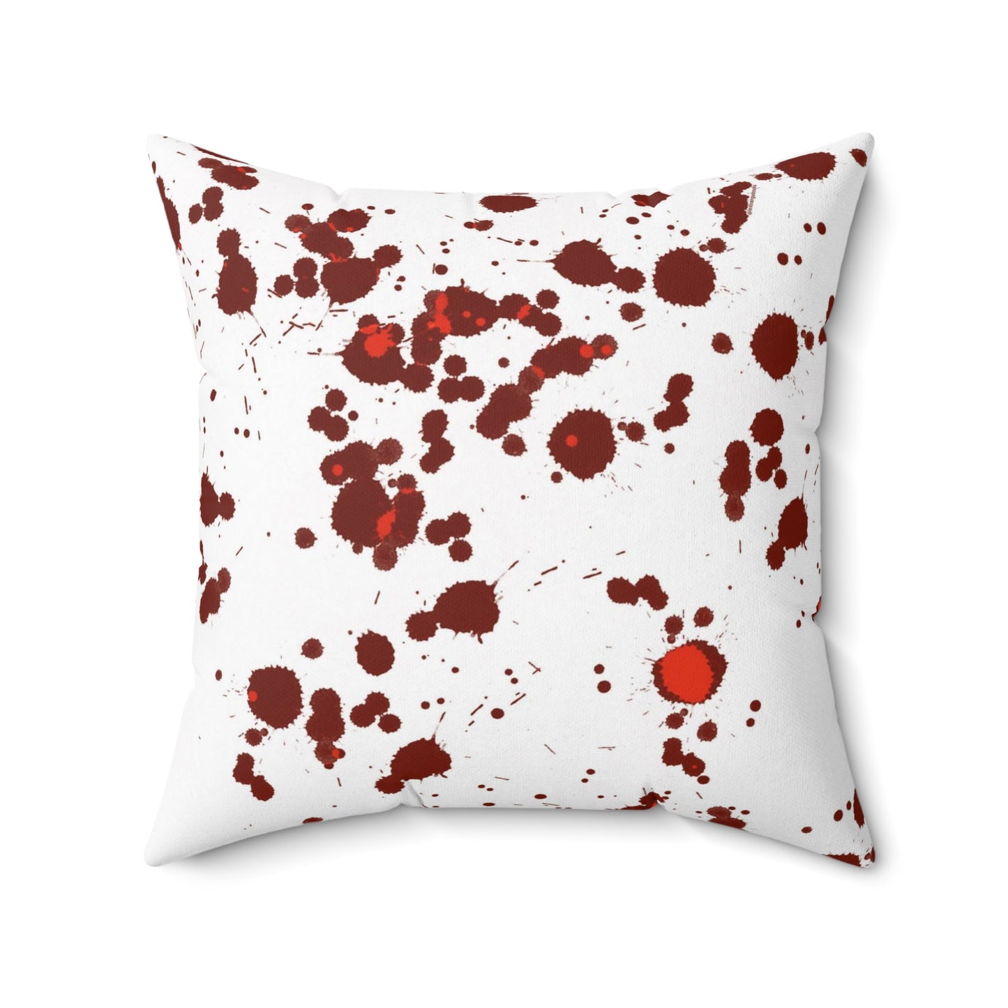 Blood Splatter True Crime Polyester Square Pillow
