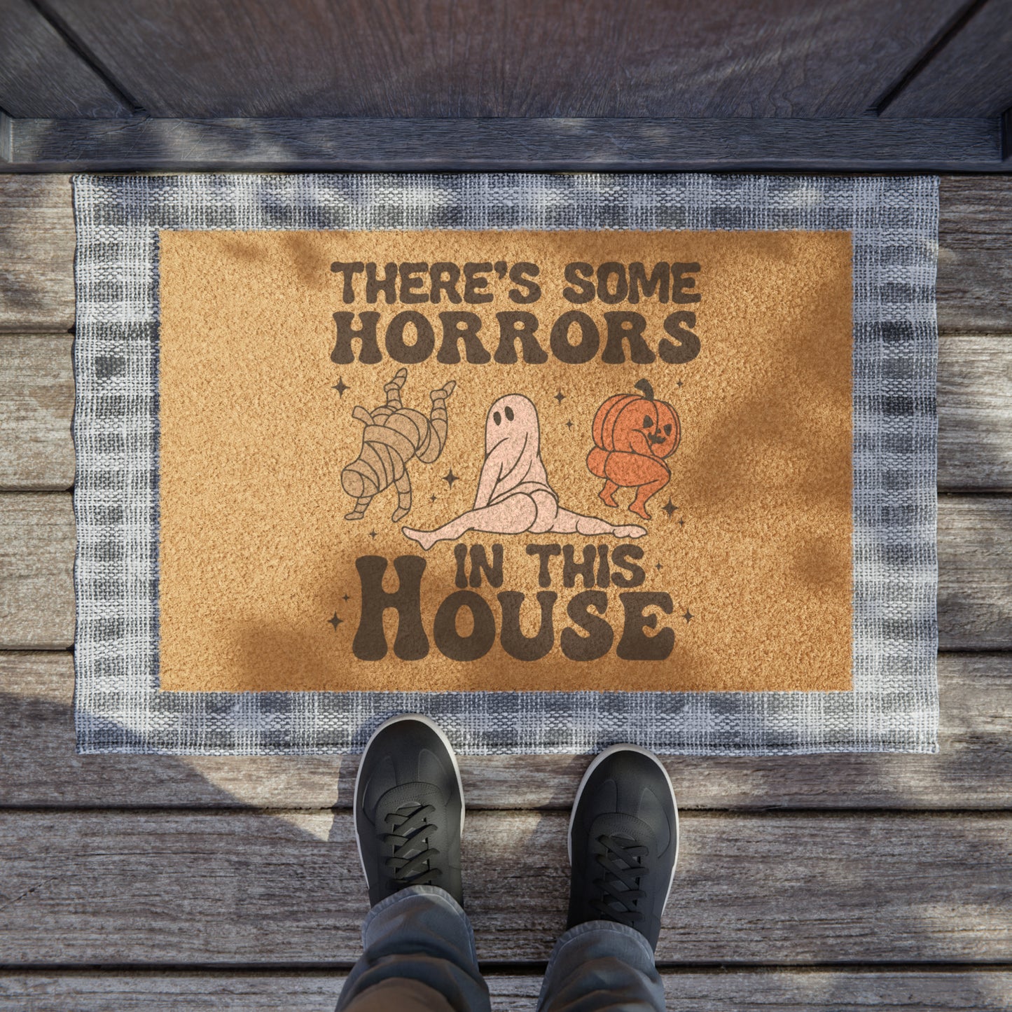 Halloween Doormat Horrors in this House