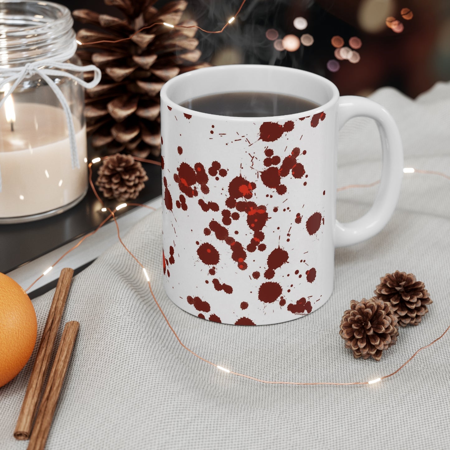 Splatter Ceramic Mug 11oz