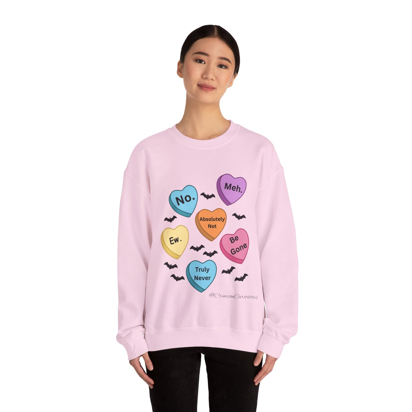 Anti-Valentine's Day Conversation Hearts Sweatshirt