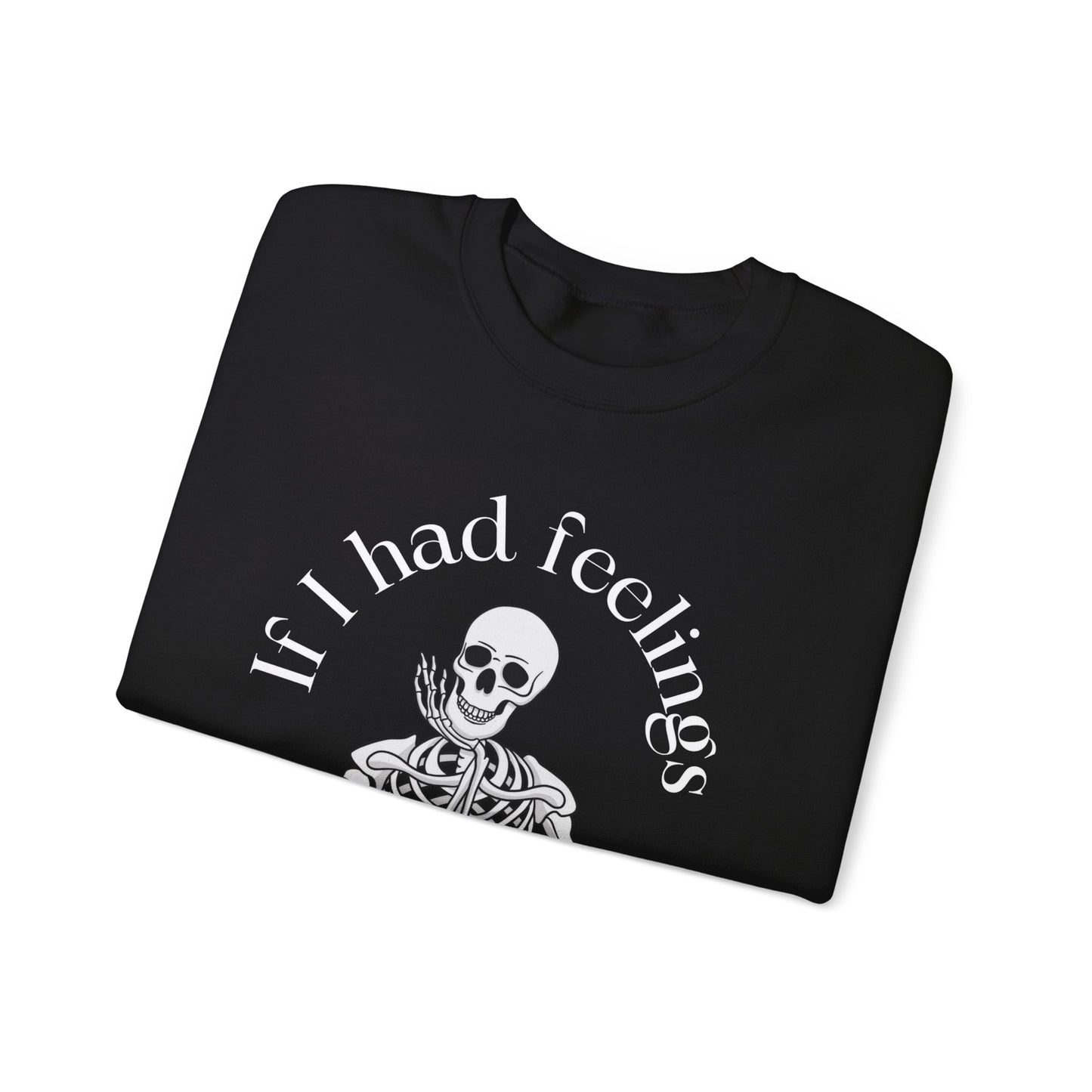 Spooky Skeleton Feels Long Sleeve Shirt