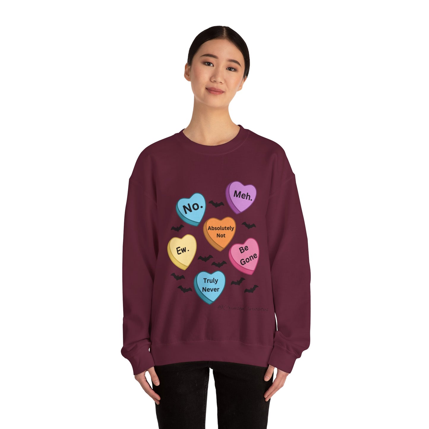 Anti-Valentine's Day Conversation Hearts Sweatshirt