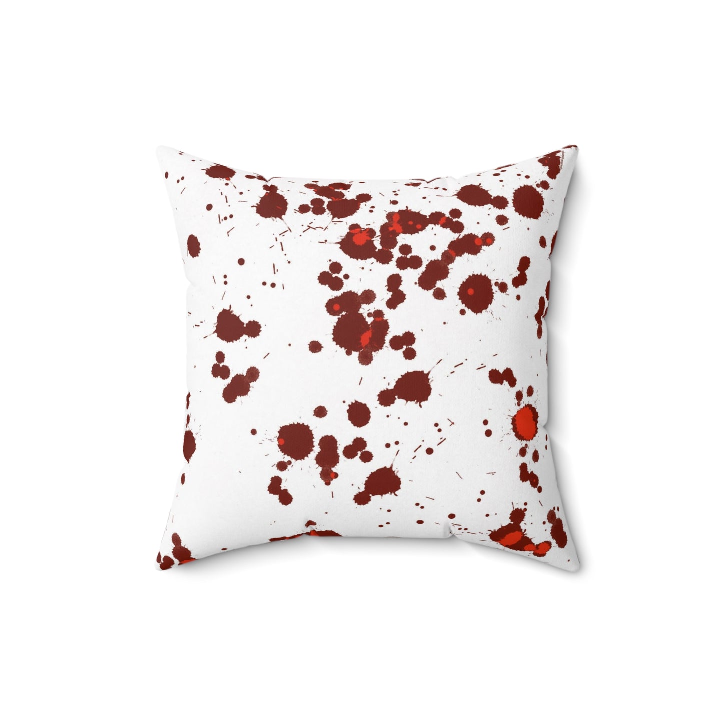 Blood Splatter True Crime Polyester Square Pillow