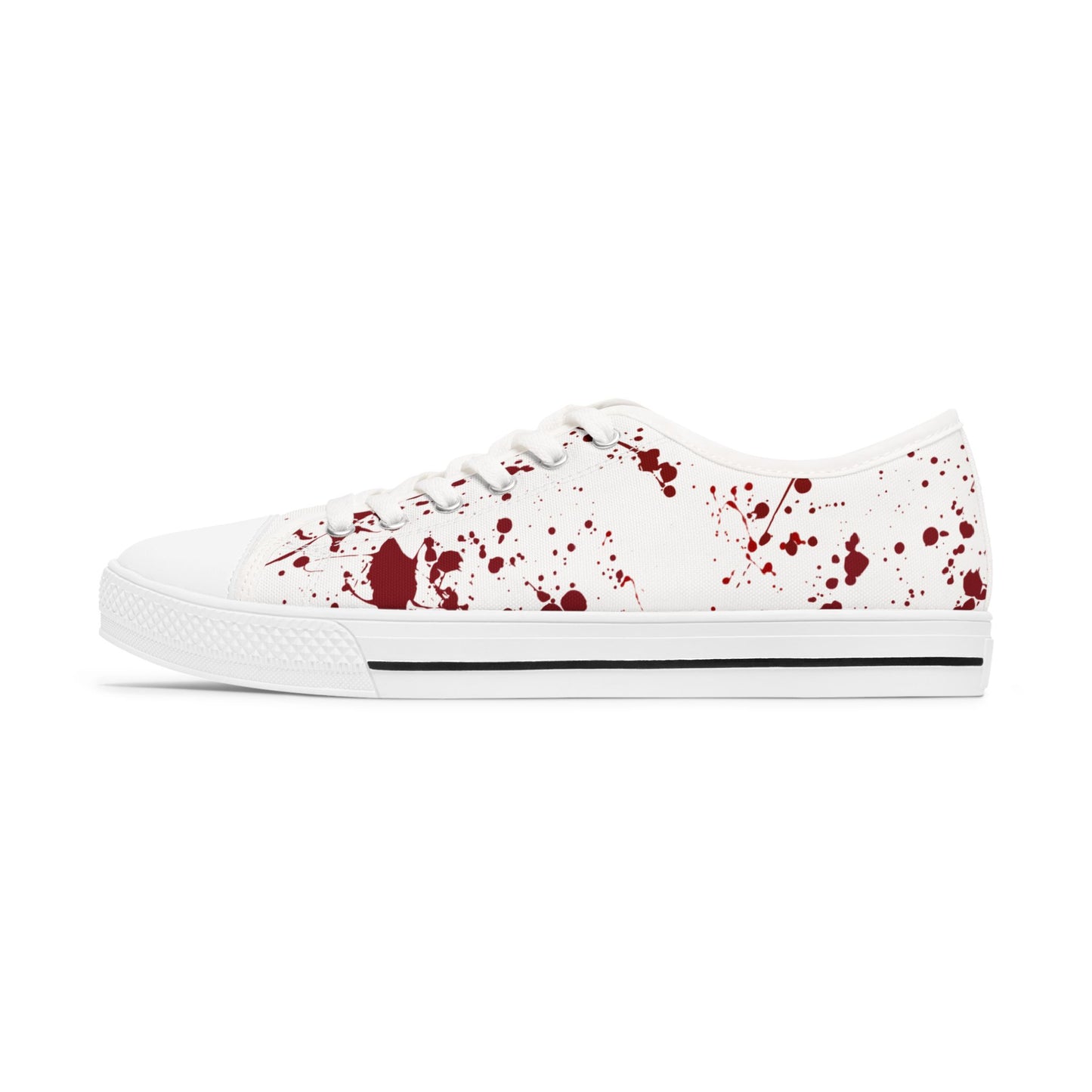 Low Top Sneakers - Splatter Horror Halloween True Crime Shoes