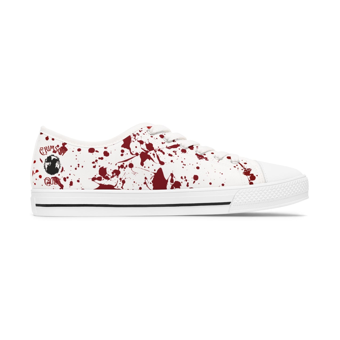 Low Top Sneakers - Splatter Horror Halloween True Crime Shoes