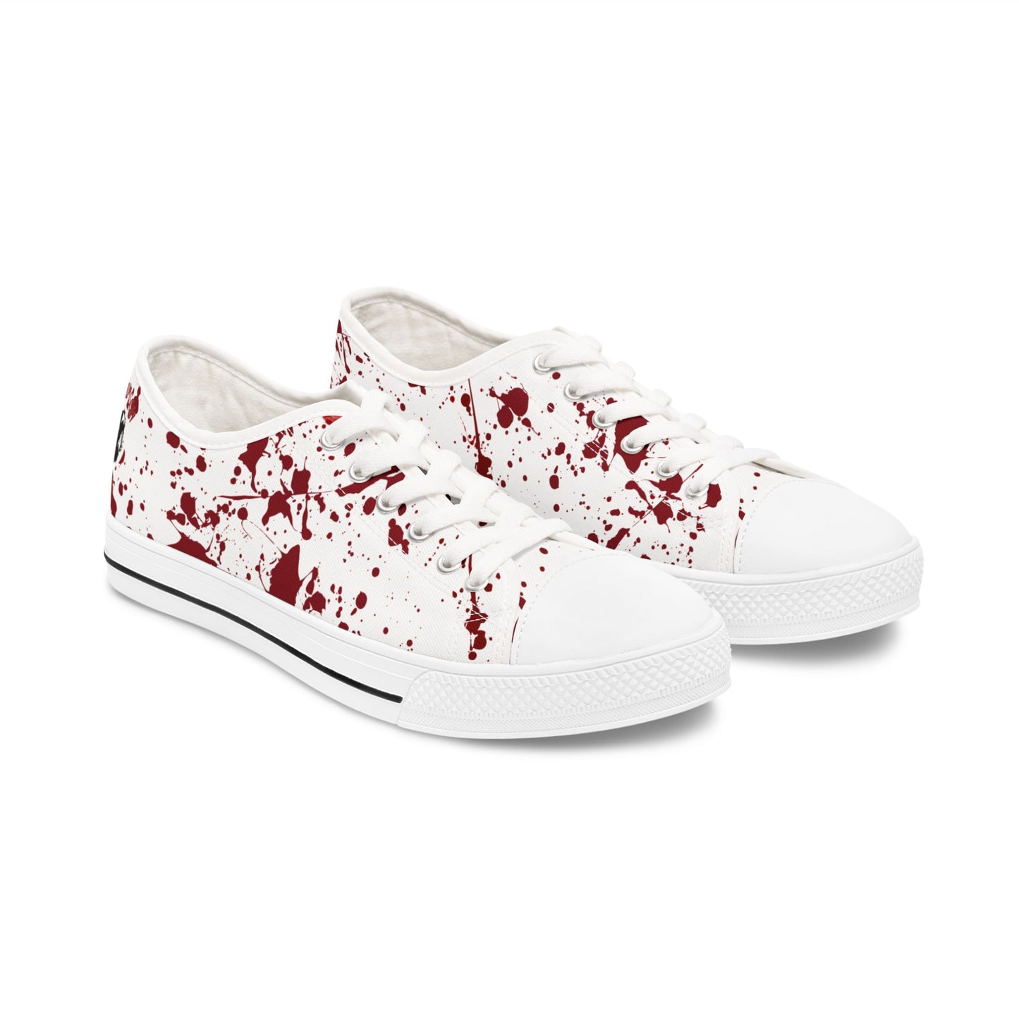 Low Top Sneakers - Splatter Horror Halloween True Crime Shoes