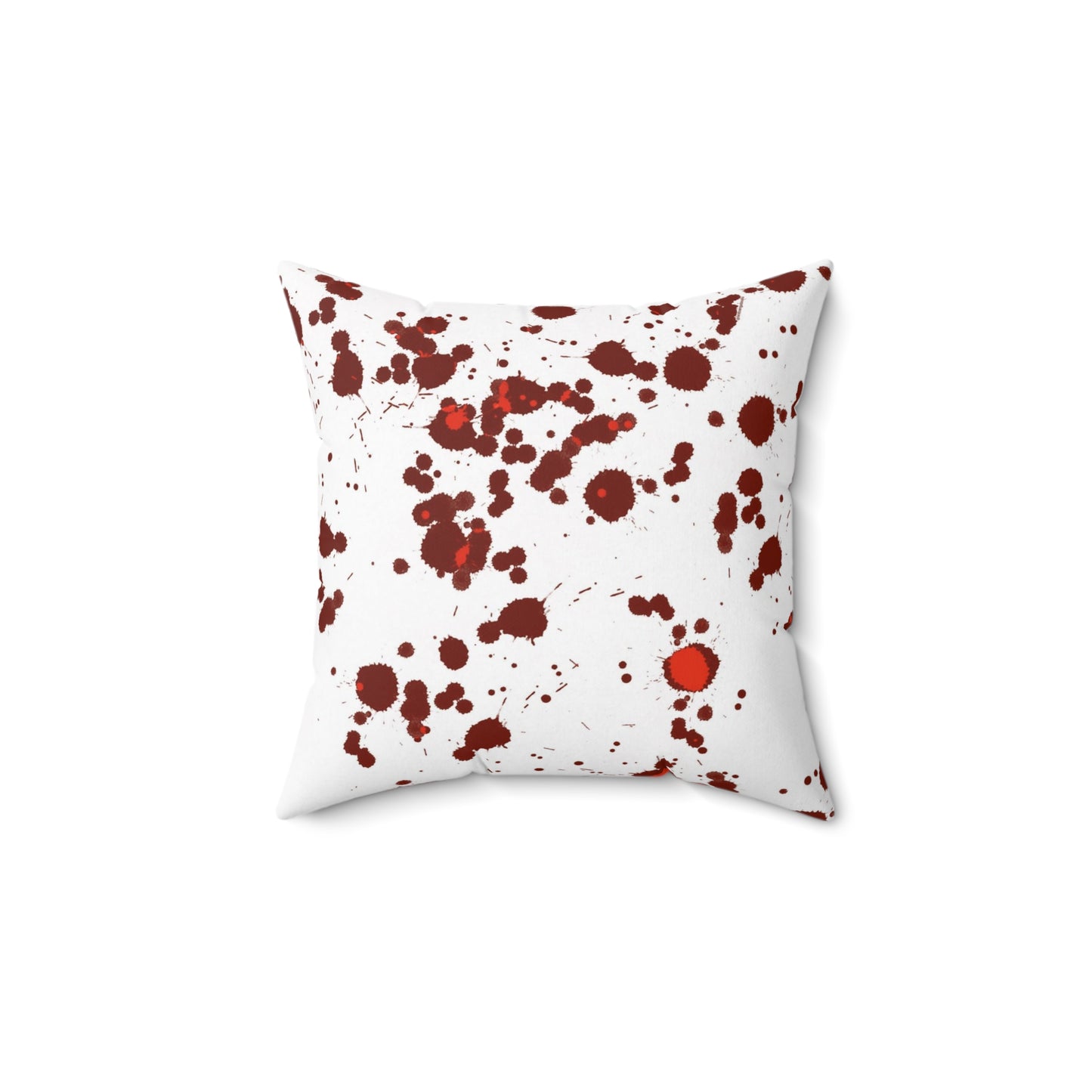 Blood Splatter True Crime Polyester Square Pillow