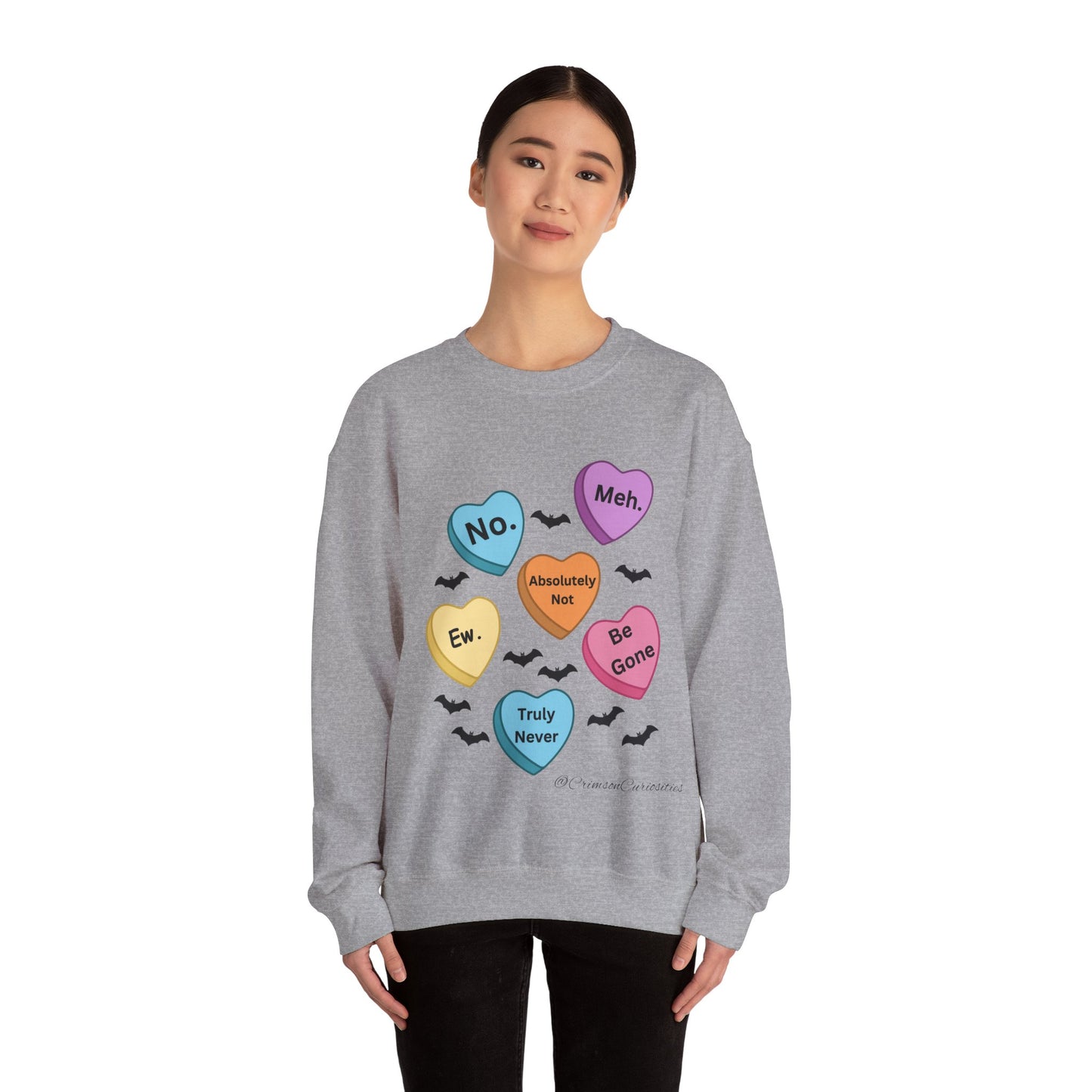 Anti-Valentine's Day Conversation Hearts Sweatshirt