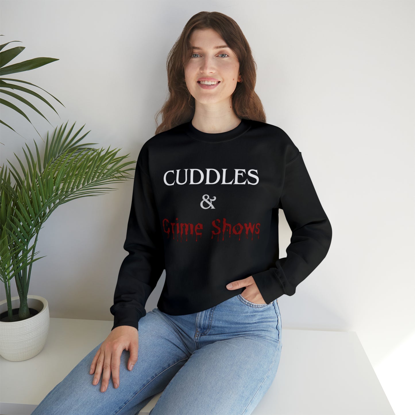 Cuddles and Crime Shows Soft Sweatshirt