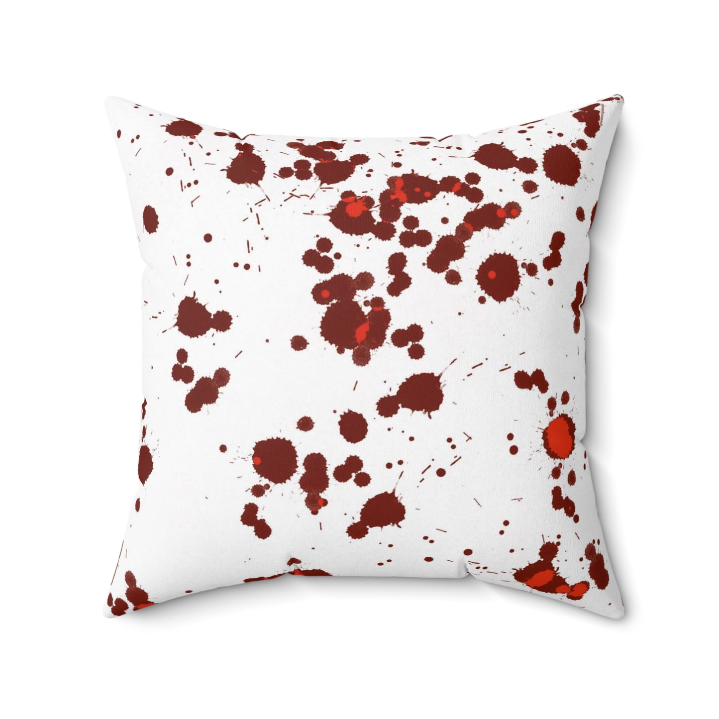 Blood Splatter True Crime Polyester Square Pillow