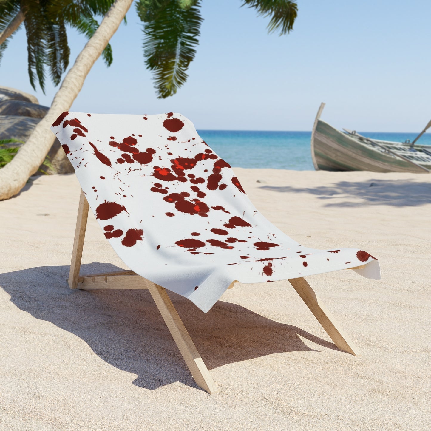 Blood Splatter Beach Towel