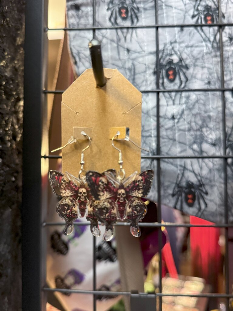 Death Moth Earrings