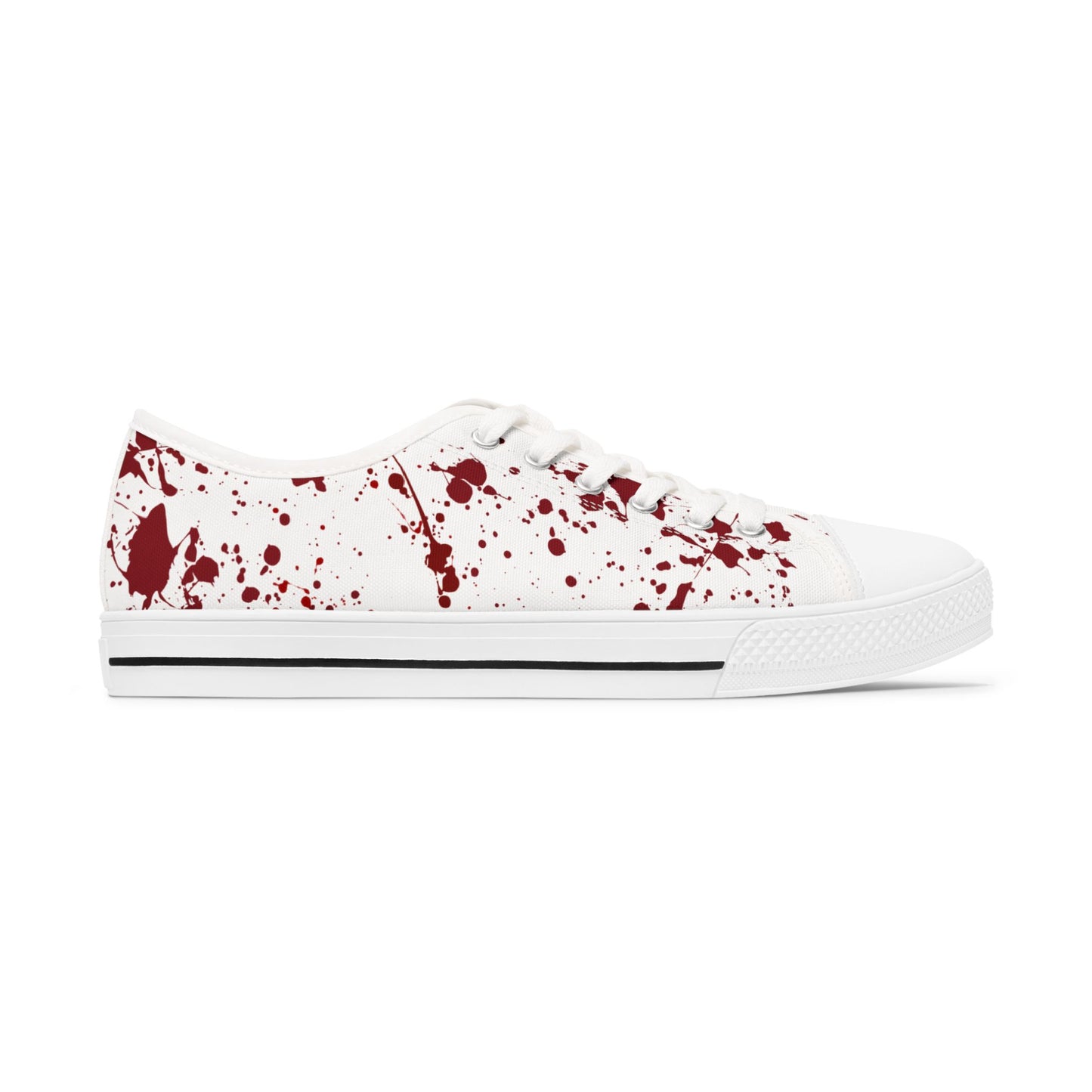 Low Top Sneakers - Splatter Horror Halloween True Crime Shoes