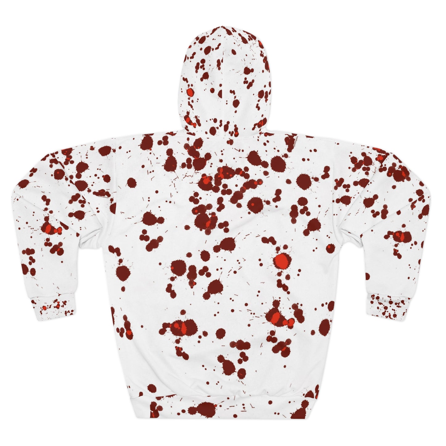 Blood Splatter Unisex Pullover Hoodie (AOP)