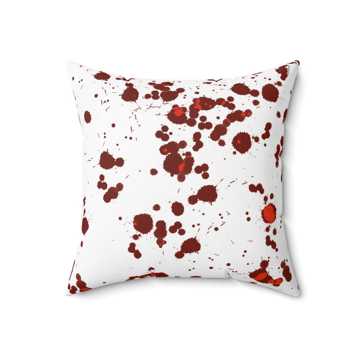 Blood Splatter True Crime Polyester Square Pillow