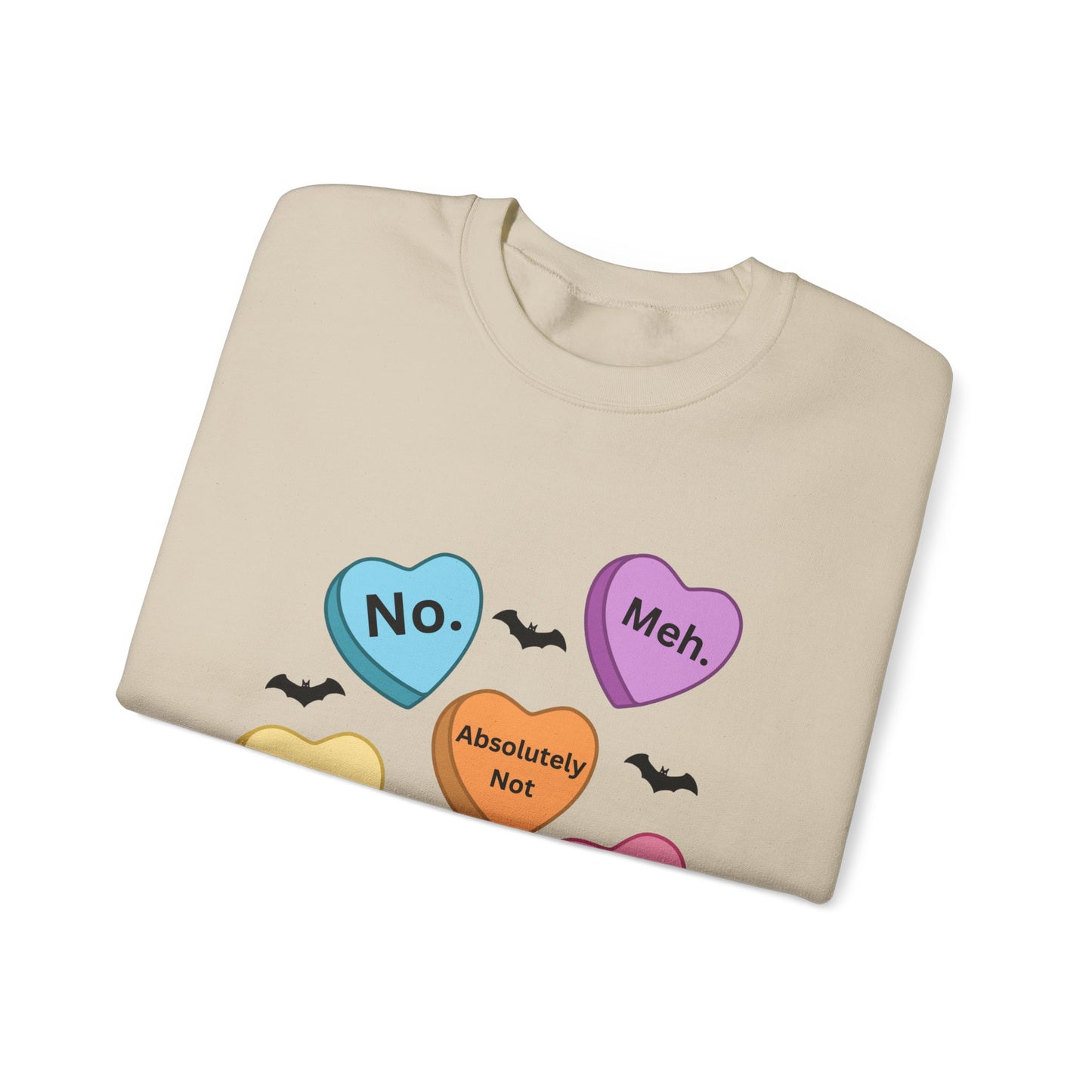 Anti-Valentine's Day Conversation Hearts Sweatshirt