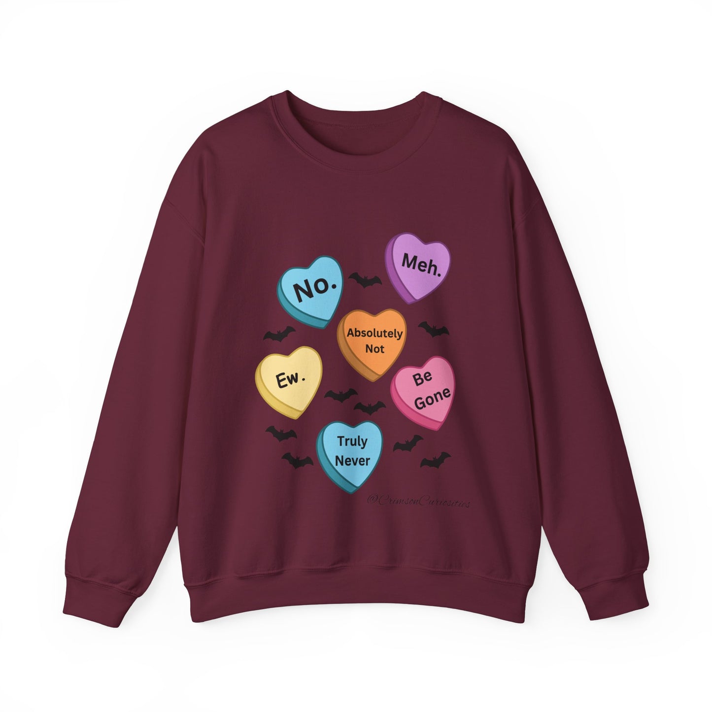Anti-Valentine's Day Conversation Hearts Sweatshirt