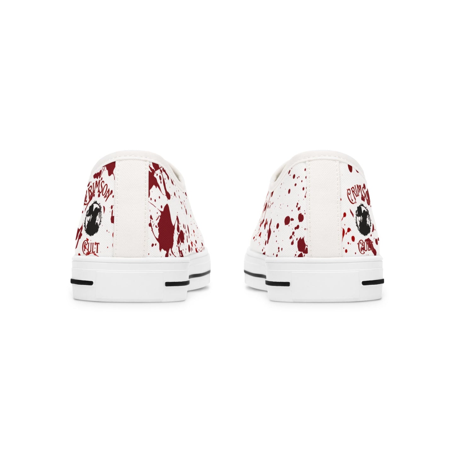 Low Top Sneakers - Splatter Horror Halloween True Crime Shoes