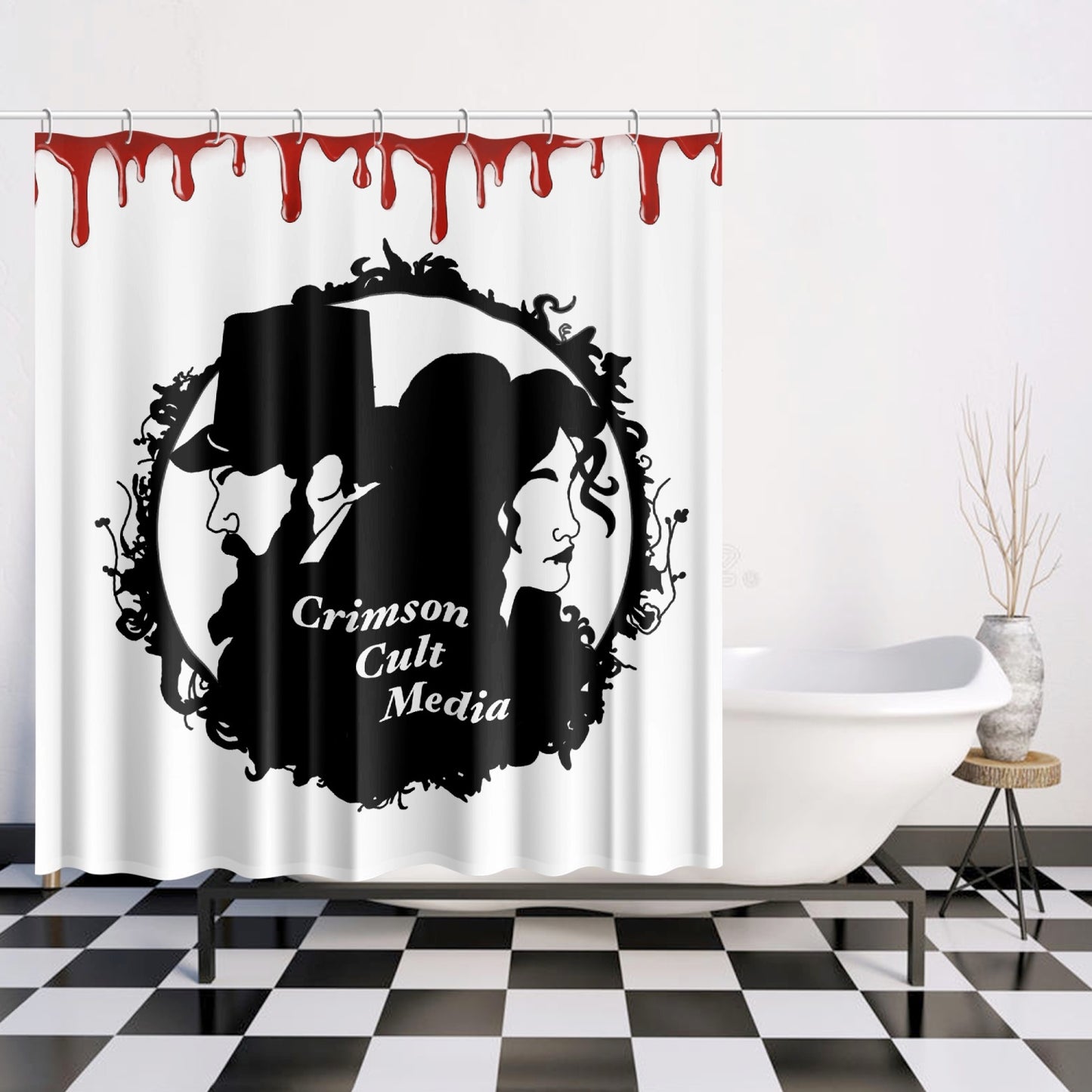 Splatter Quick-drying Shower Curtain
