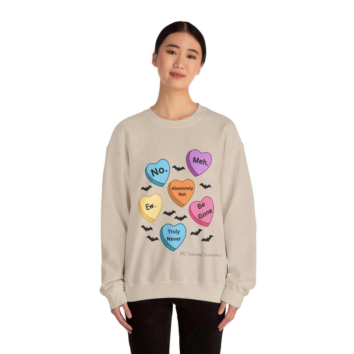 Anti-Valentine's Day Conversation Hearts Sweatshirt