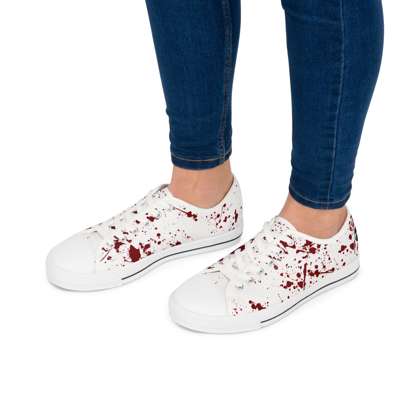 Low Top Sneakers - Splatter Horror Halloween True Crime Shoes