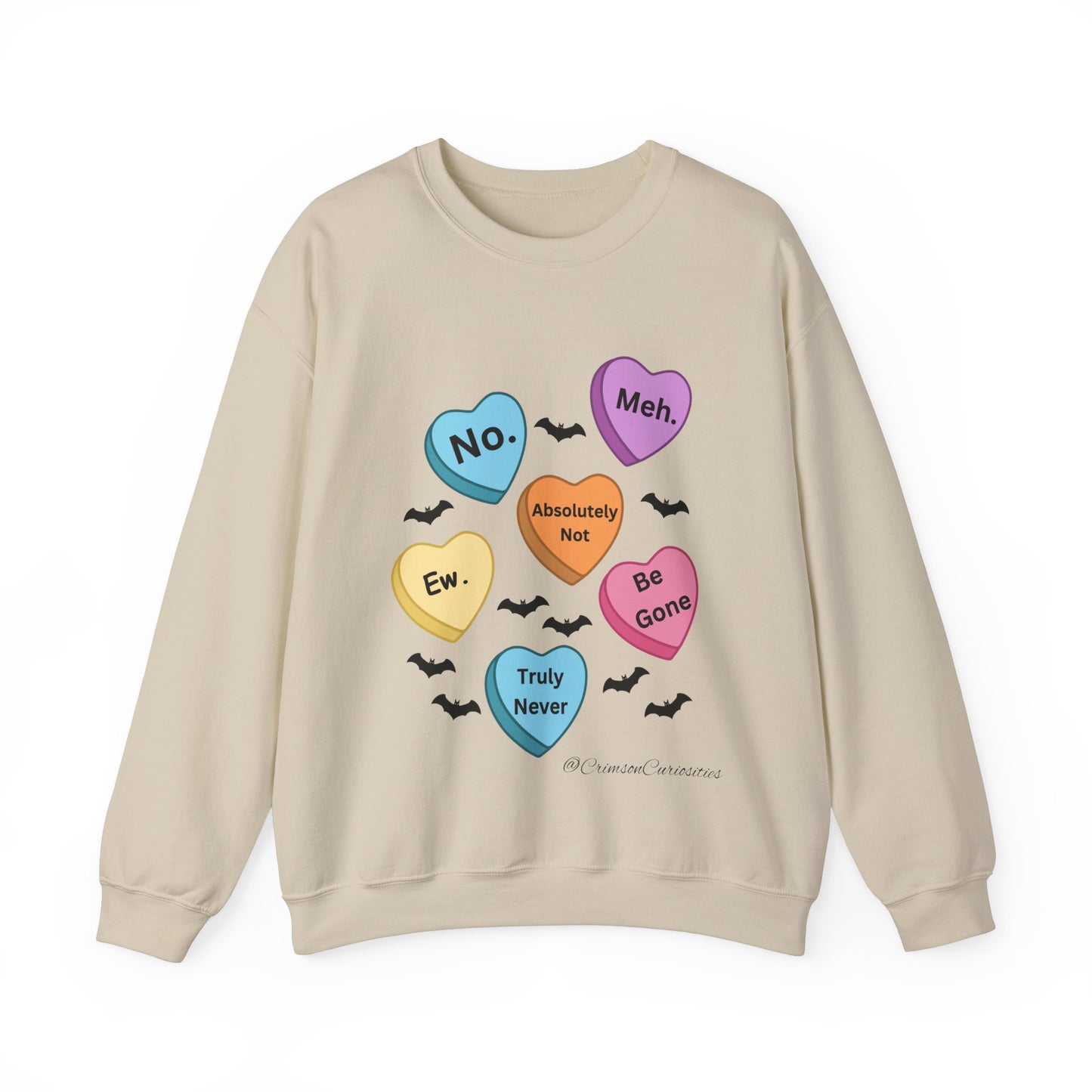 Anti-Valentine's Day Conversation Hearts Sweatshirt