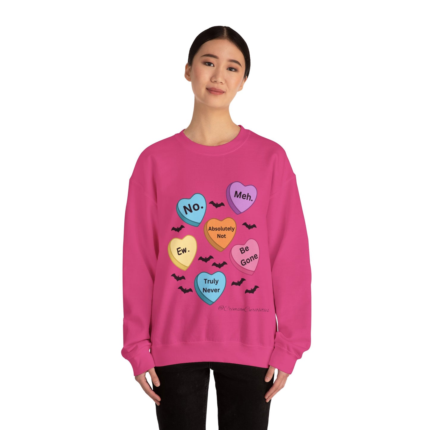 Anti-Valentine's Day Conversation Hearts Sweatshirt