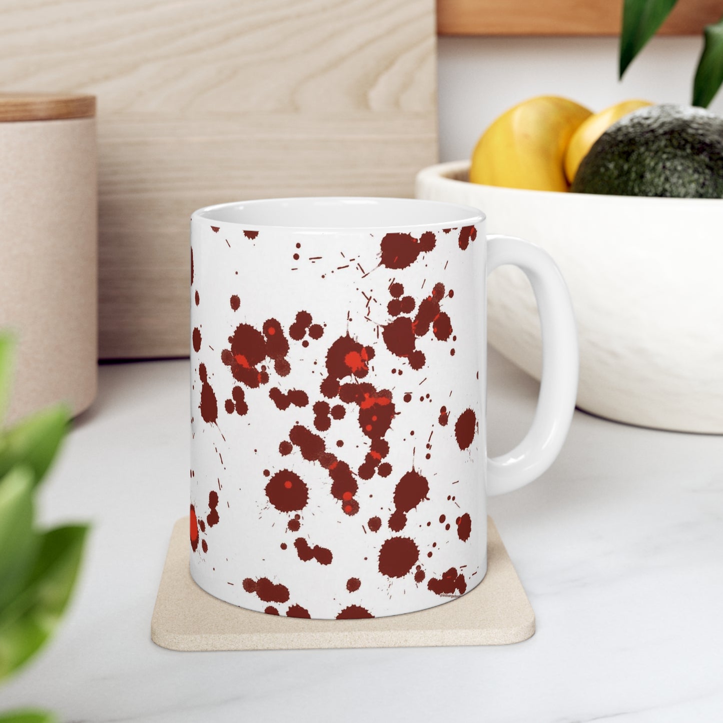 Splatter Ceramic Mug 11oz