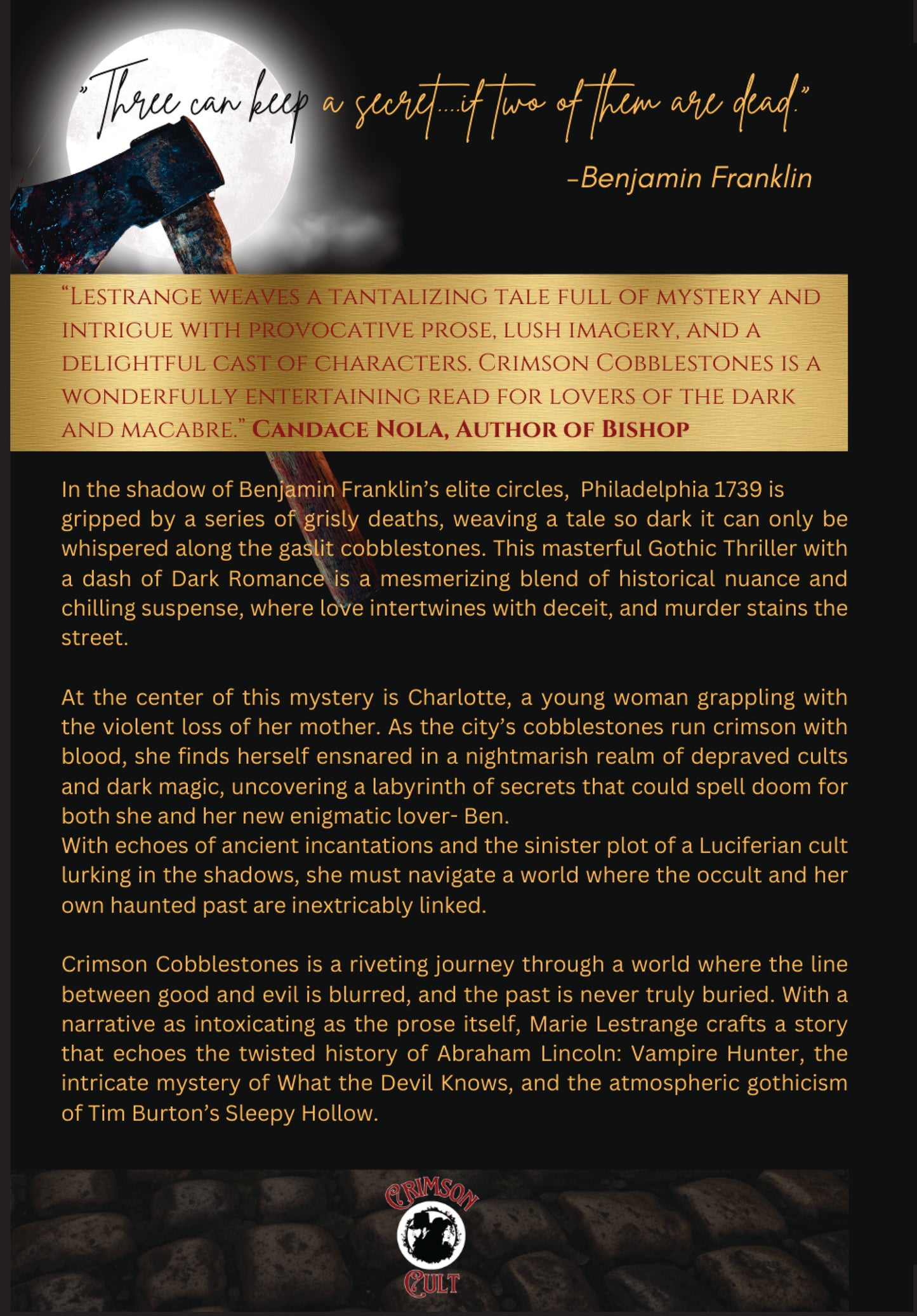 Crimson Cobblestones PAPERBACK