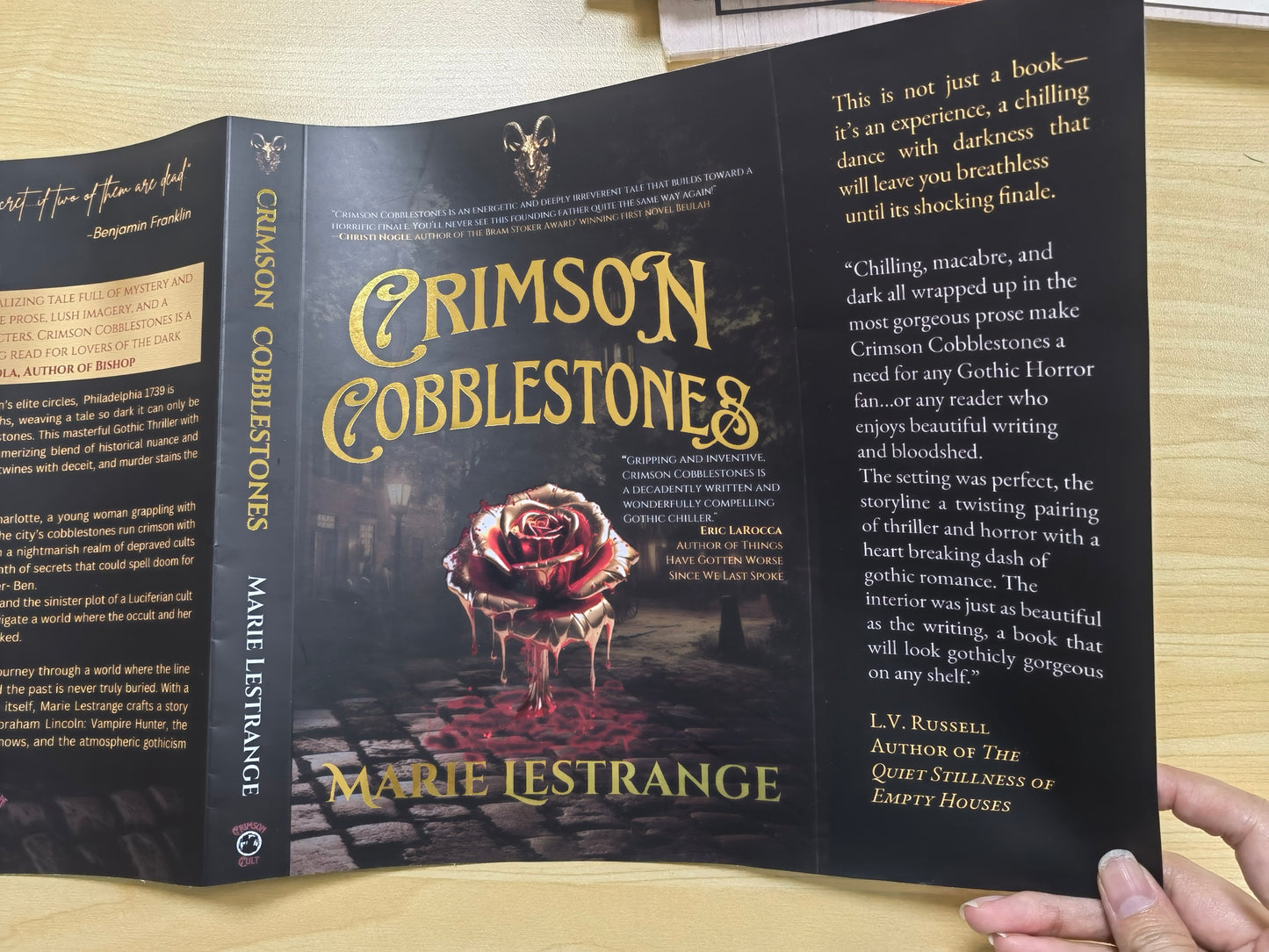 Crimson Cobblestones HARDBACK Special Edition Foil Jacket w/FULL COLOR Interior FREE SHIPPING