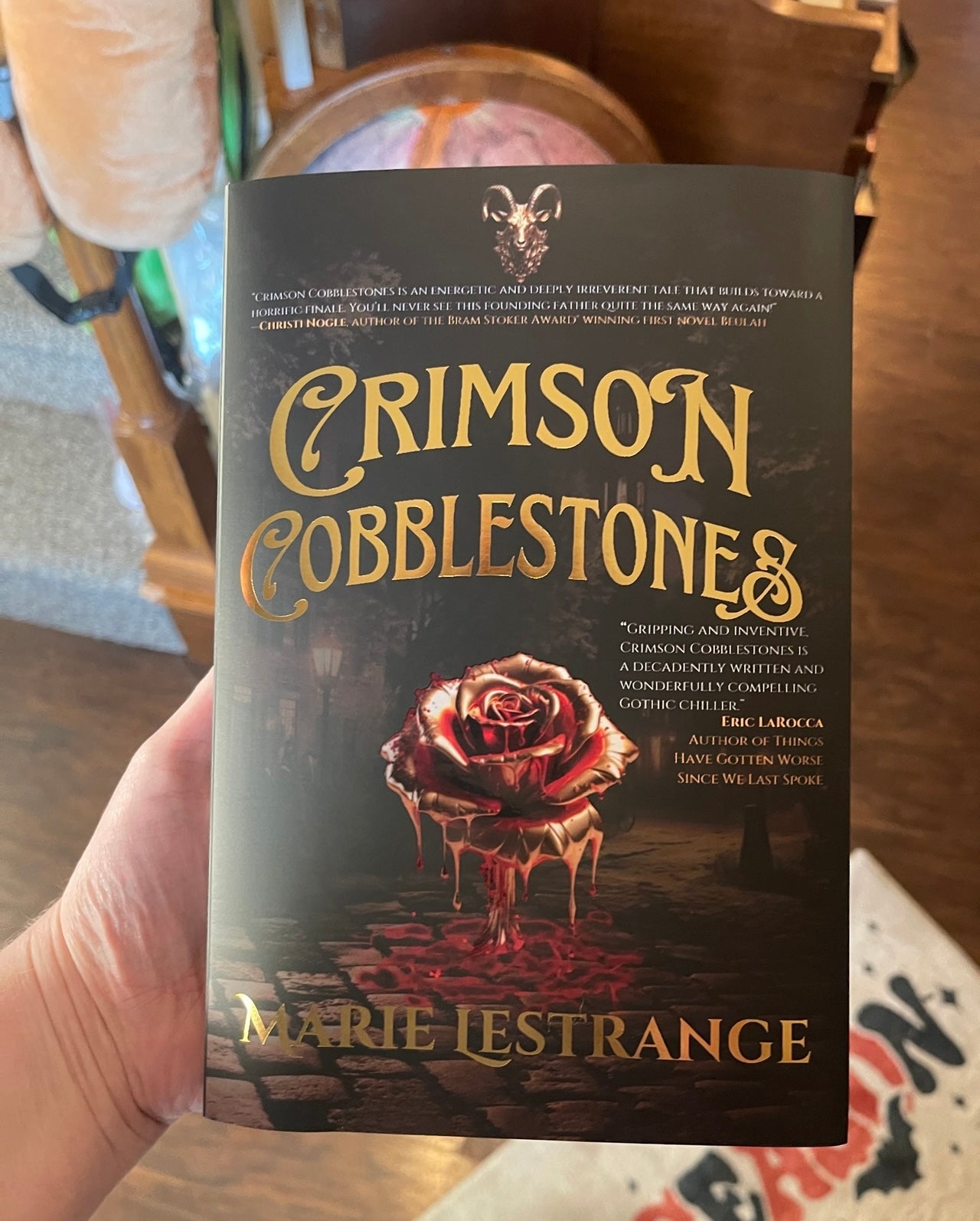 Crimson Cobblestones HARDBACK Special Edition Foil Jacket w/FULL COLOR Interior FREE SHIPPING
