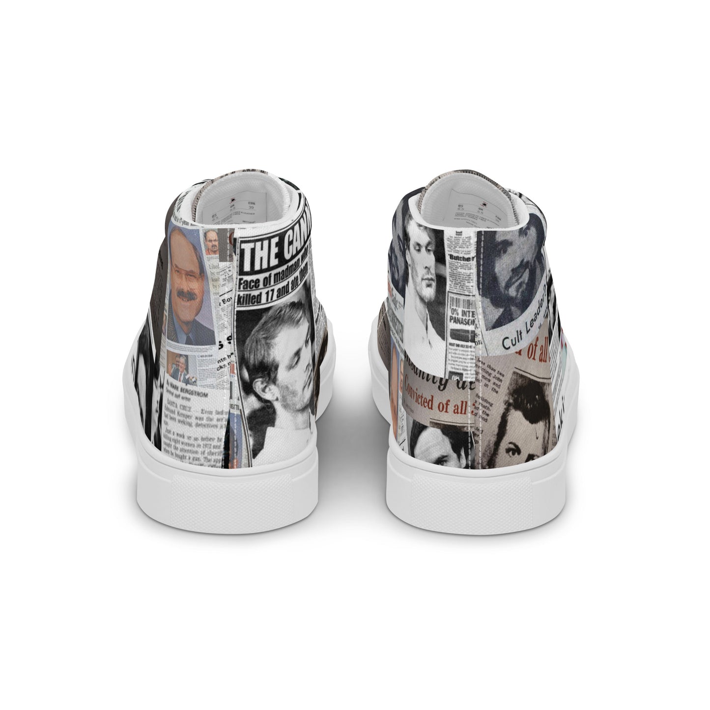 Serial Killer Men’s High top canvas shoes