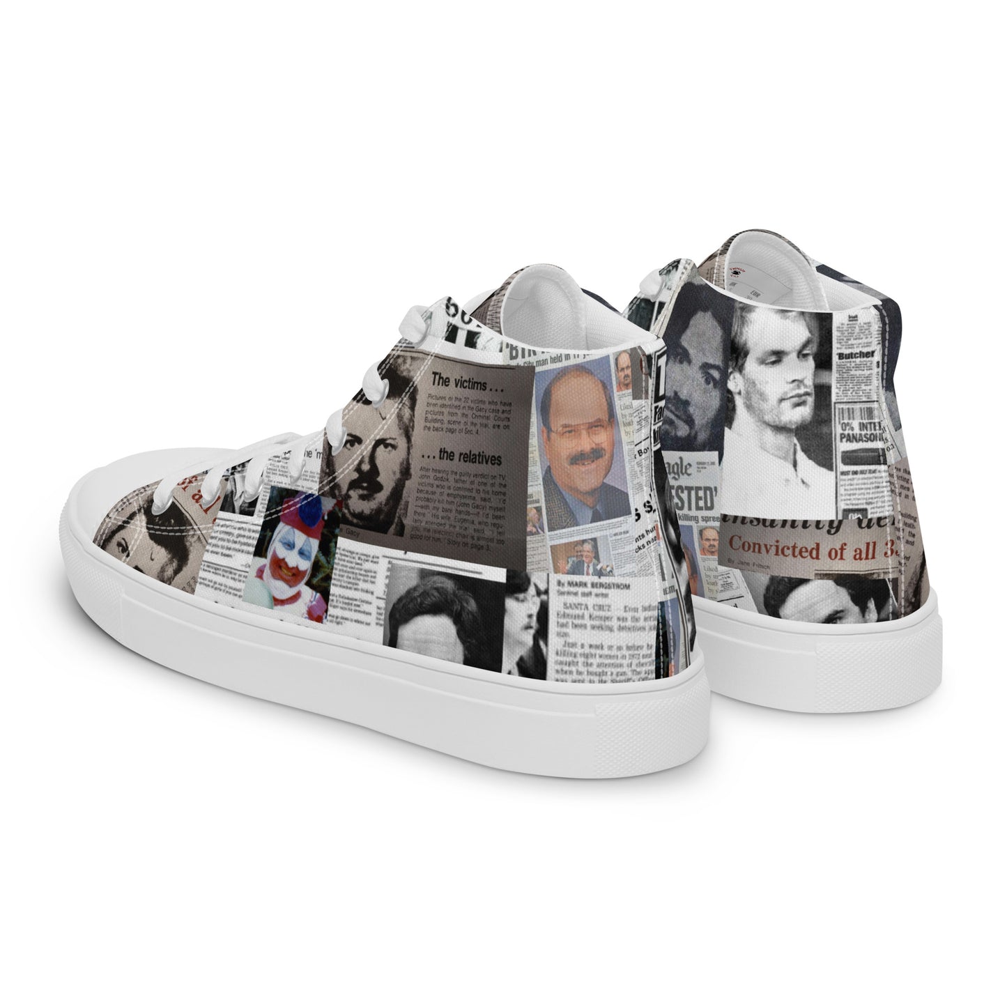 Women’s high top canvas shoes