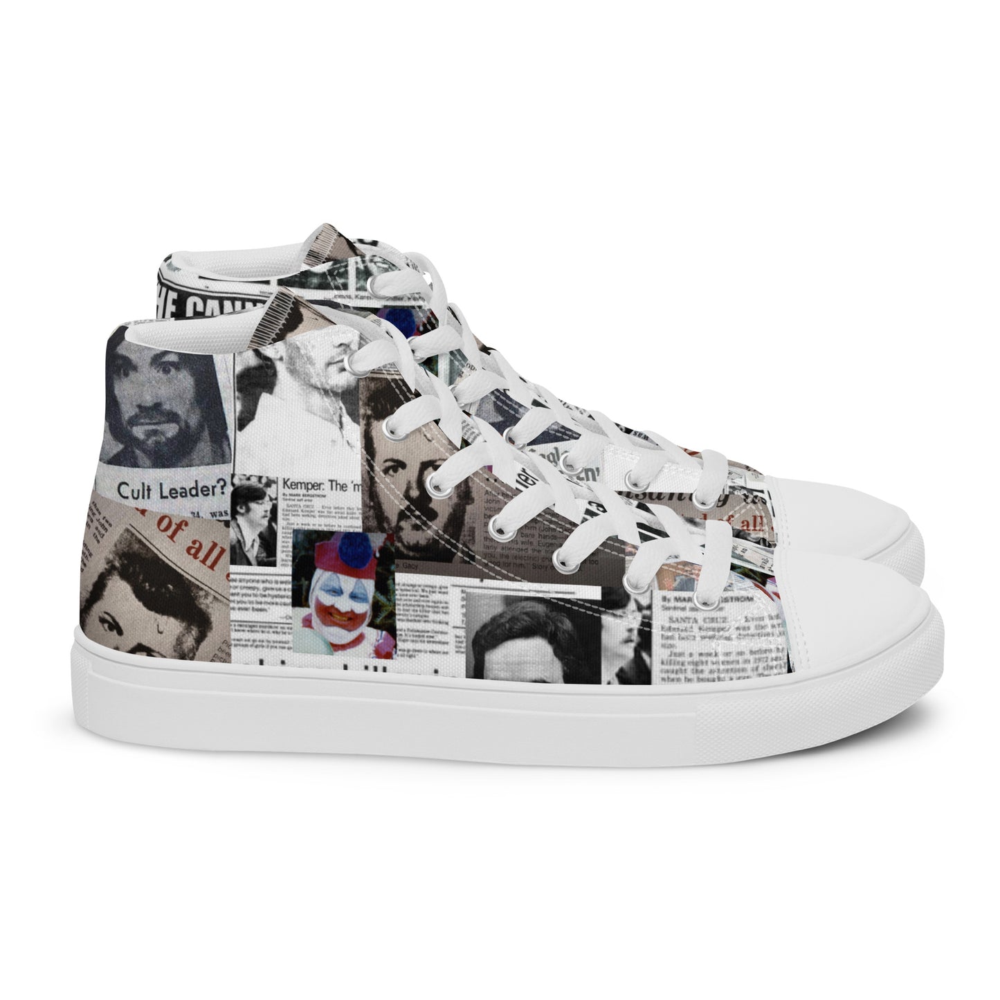 Women’s high top canvas shoes