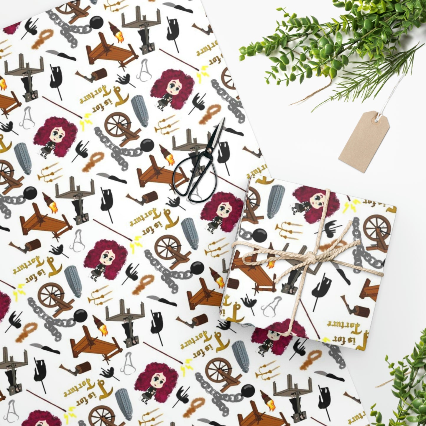 T is for Torture Wrapping Paper