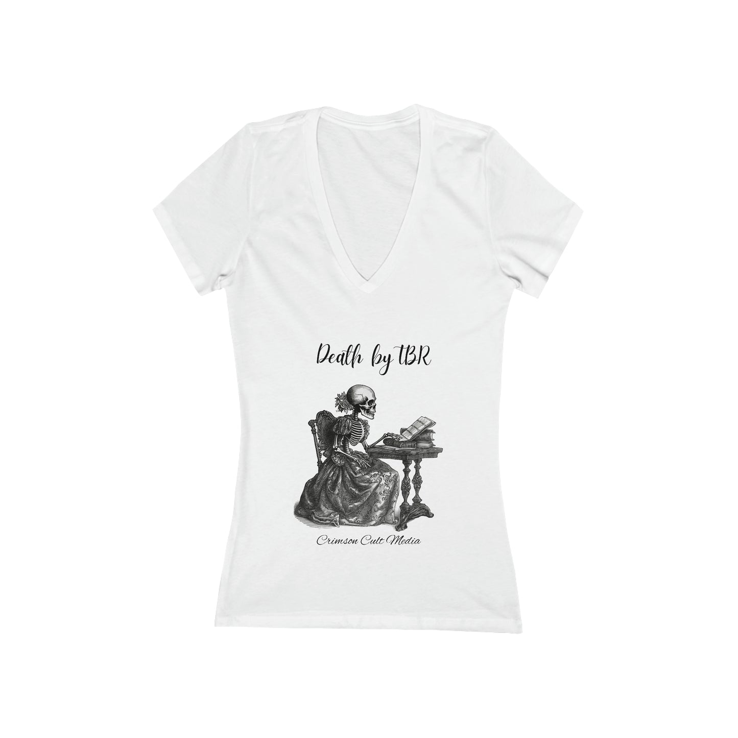 TBR Gothic Short Sleeve Deep V-Neck Tee