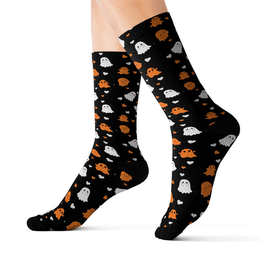 Spooky Cute Ghost Socks