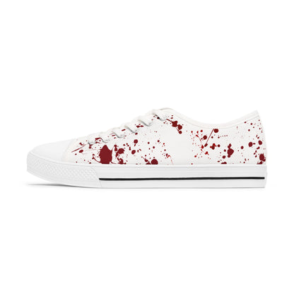 Low Top Sneakers - Splatter Horror Halloween True Crime Shoes