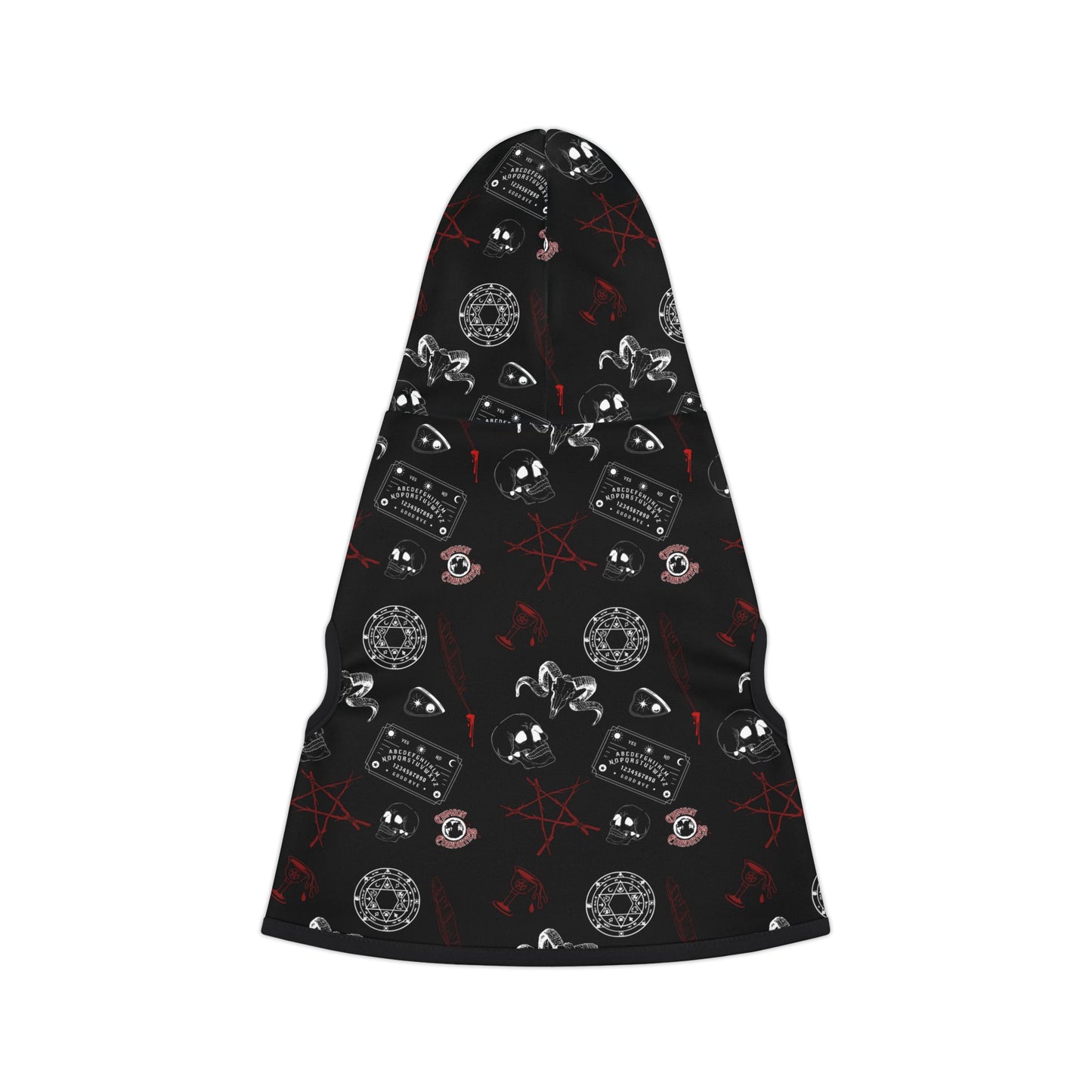 Gothic Pet Hoodie, Dark Animal Apparel, Stylish Dog Clothes, Trendy Cat Fashion, Halloween Pet Costume, Cozy Pet Wear