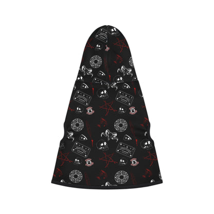 Gothic Pet Hoodie, Dark Animal Apparel, Stylish Dog Clothes, Trendy Cat Fashion, Halloween Pet Costume, Cozy Pet Wear