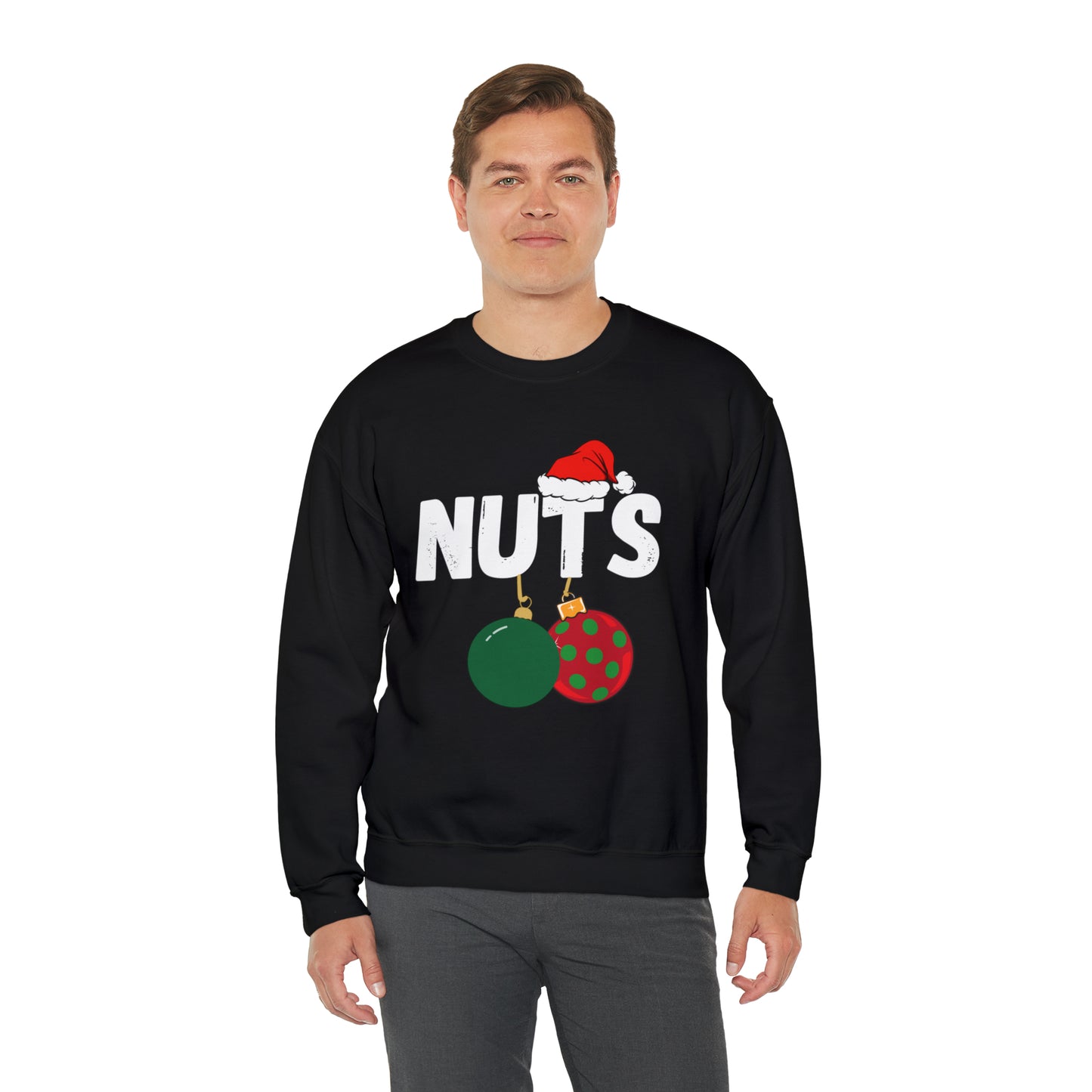 chest NUTS funny christmas couples sweater