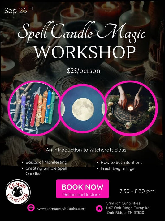 Spell Candle Making and Manifesting Class- September 26th