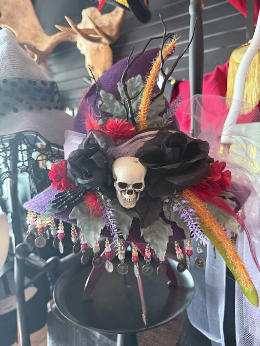 Purple Handmade Witch Hat