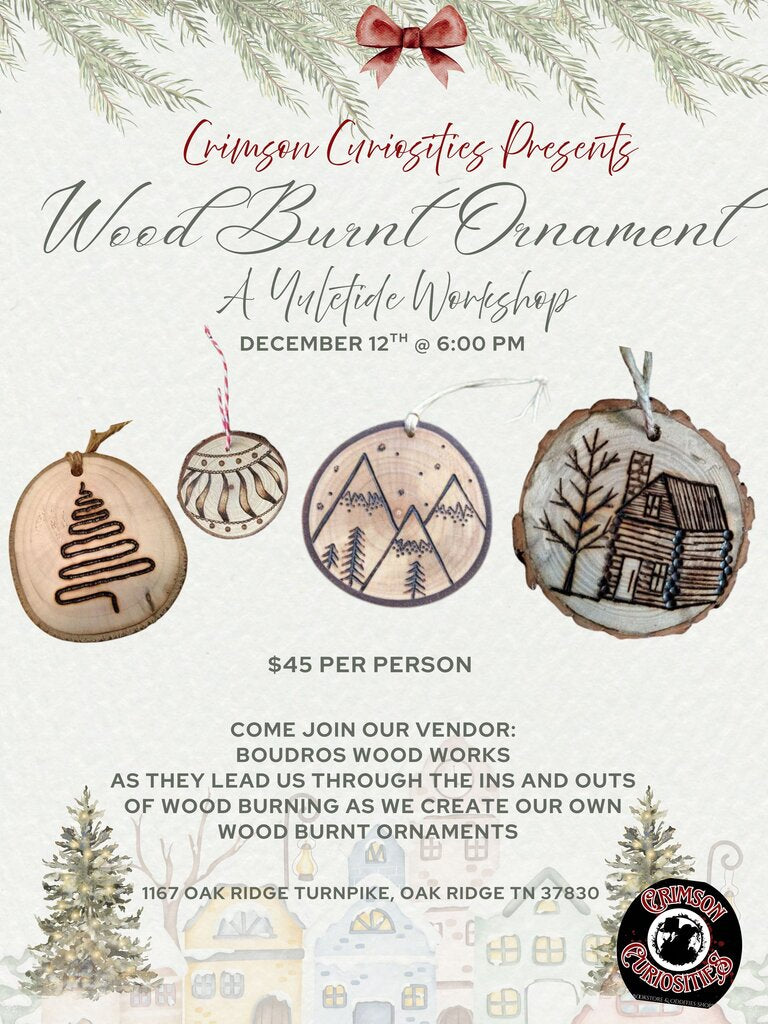 12/12 Wood Burning Workshop