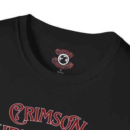 Crimson Curiosities Fundraiser T-shirt — Books, Bones & Beyond