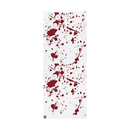 Artistic Blood Splatter Wrapping Paper | Unique Gift Wrap for Halloween, Parties, Cosplay, and Special Occasions