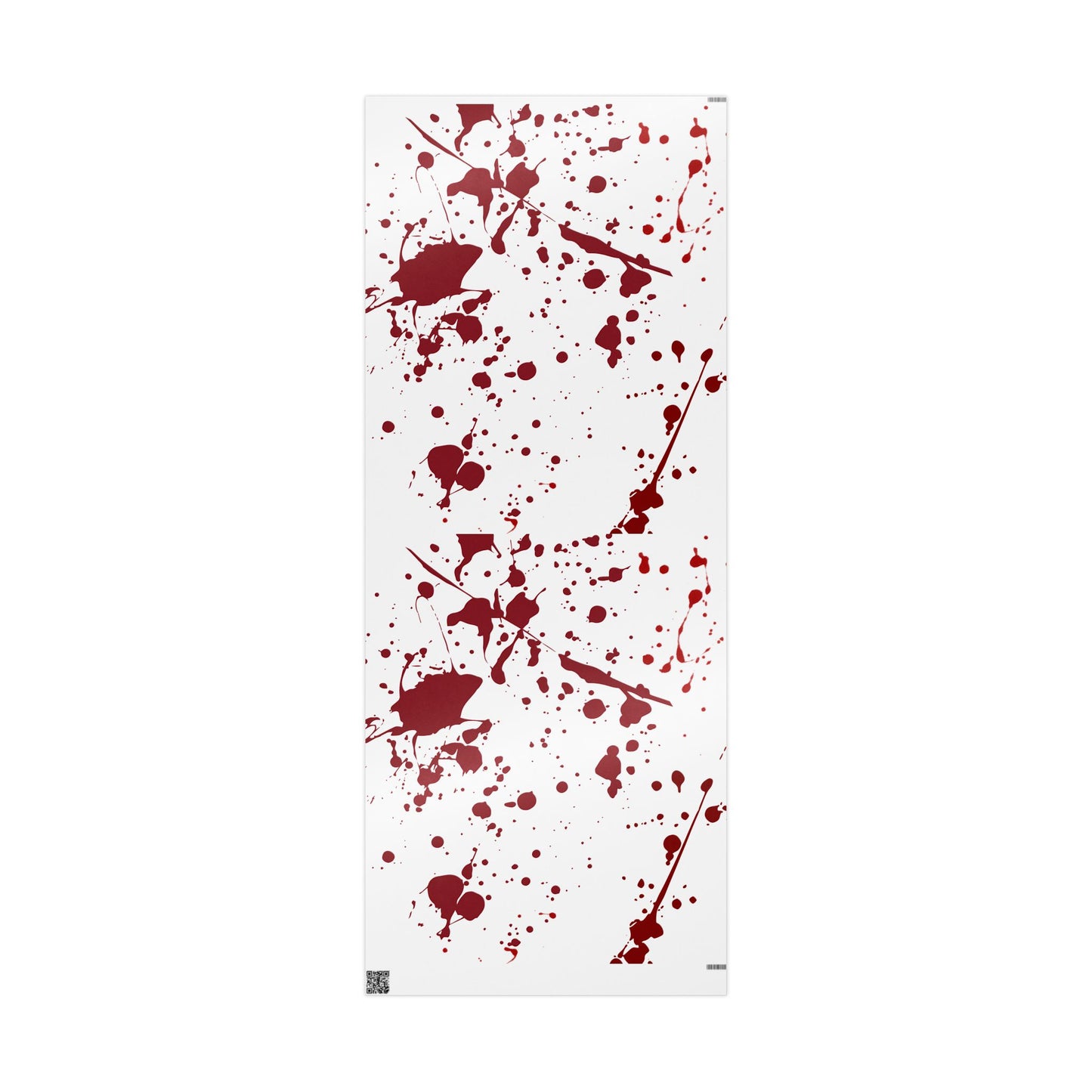 Artistic Blood Splatter Wrapping Paper | Unique Gift Wrap for Halloween, Parties, Cosplay, and Special Occasions