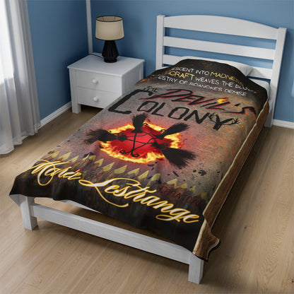 BOOK COVER Custom Velveteen Plush Blanket