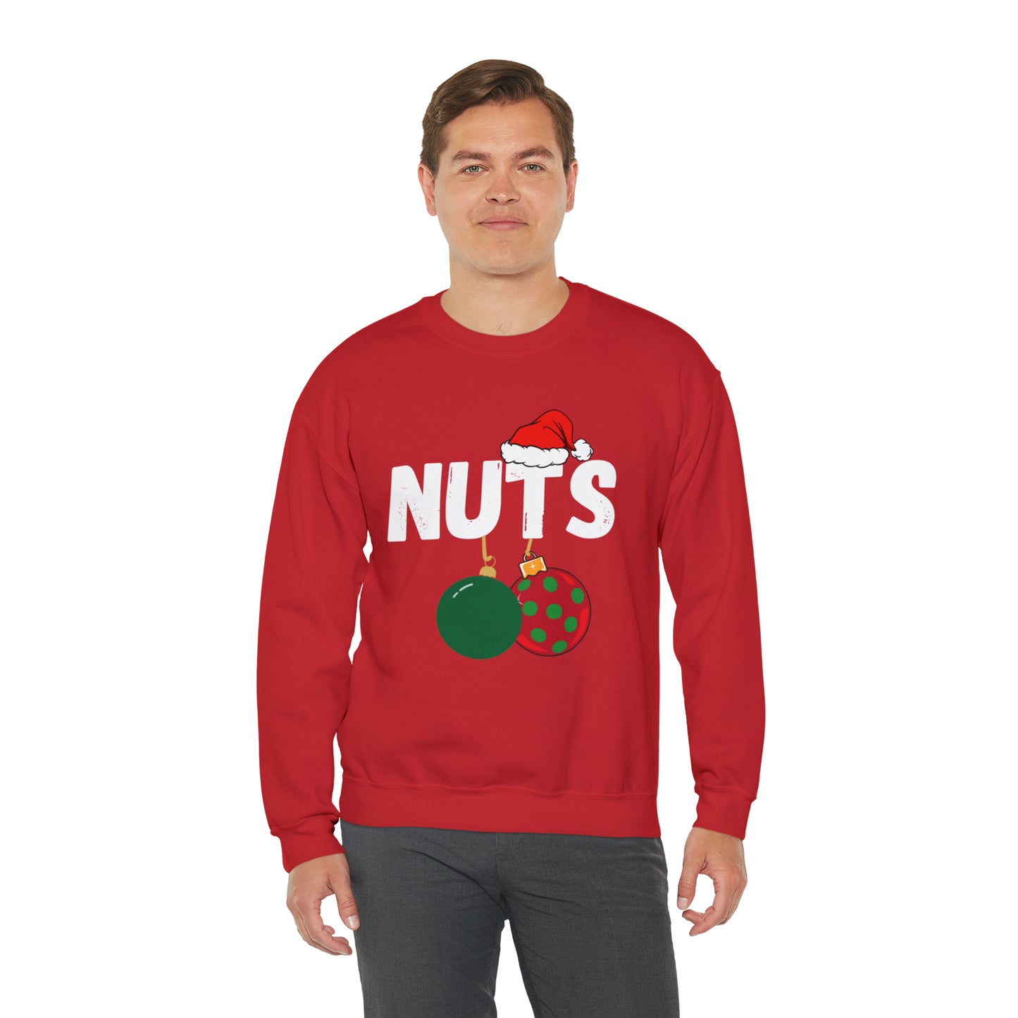 chest NUTS funny christmas couples sweater